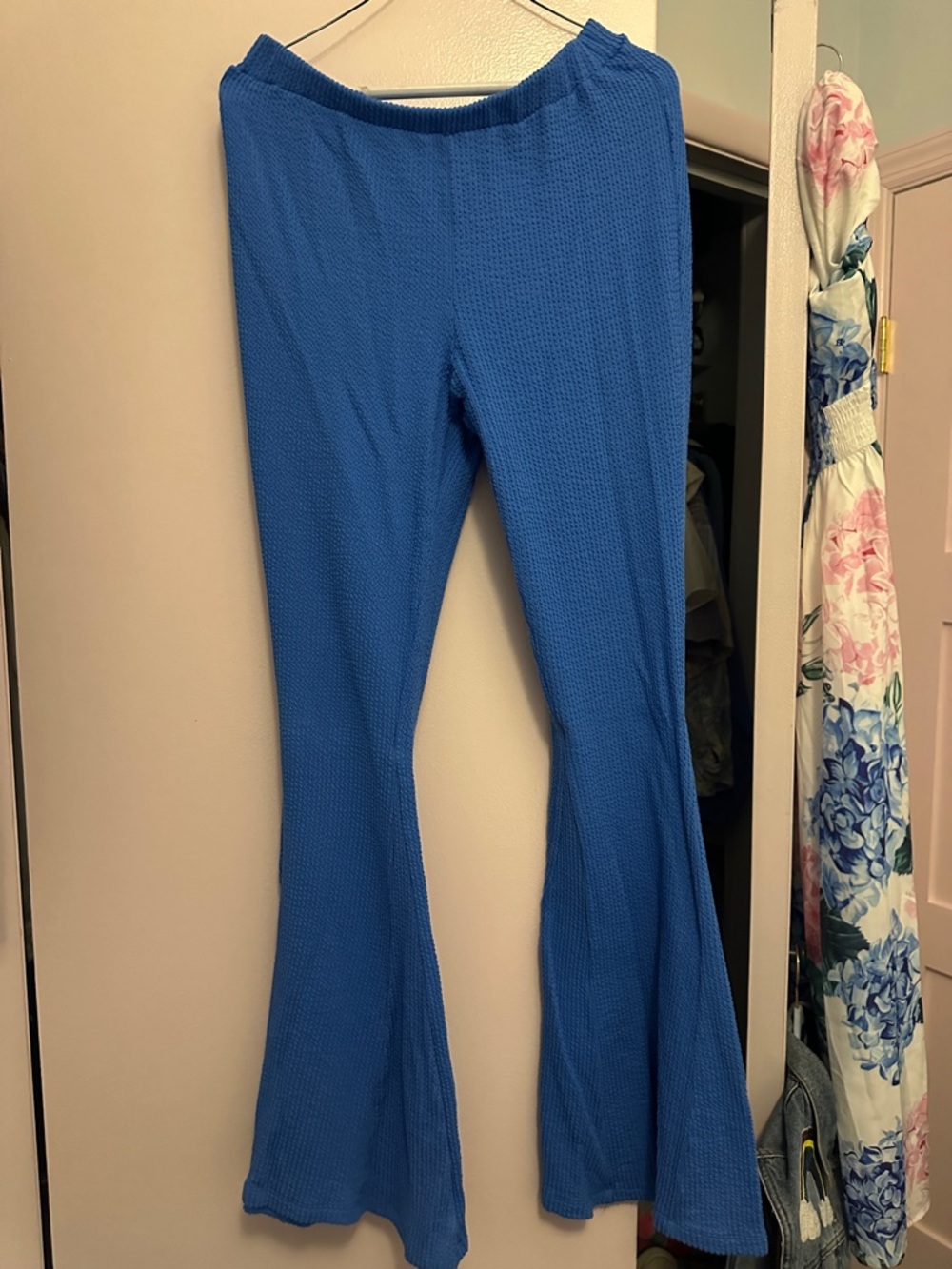 Urban Outfitters Royal Blue Flared Knit Leggings